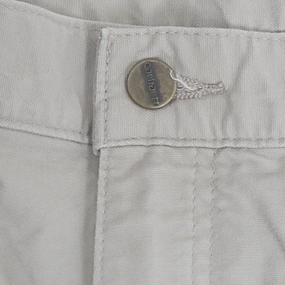 Carhartt Mens Size‎ 42 Tan Canvas Utility Work Shorts B147 Original Fit - Picture 2 of 6